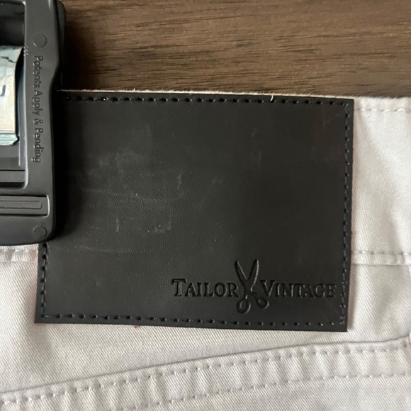 Tailor Vintage New Canaan Slim Fit Comfort Stretch Waist Pants Gray Sz 34x30 NWT - Picture 7 of 9